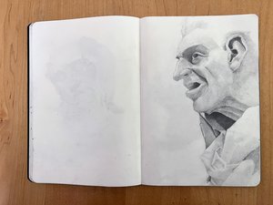 Museum Sketch-After Bernini by Daniel Glazer
