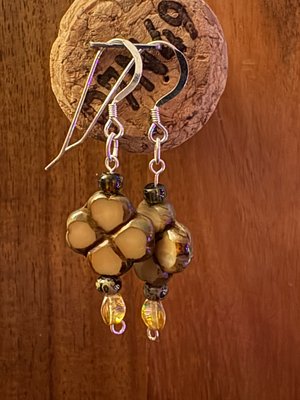 Flower ear rings  by Kim Troxell