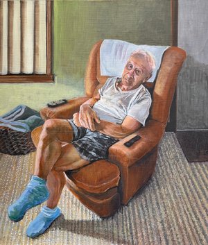 Dad In His Chair by Suzanne OConnor