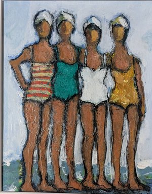 Joan Brown's Swim Group  by Juliet Mevi (2025)