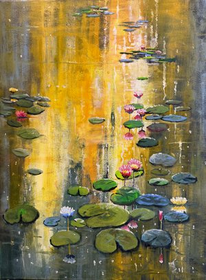 Gold in the Water Lilies by Heather Coen (2026)