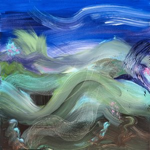 Abstract 12 (Rolling Along) by Judi Silvano (2025)