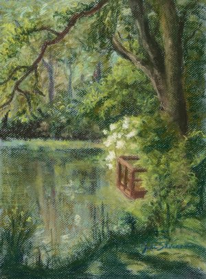 Pondside at the Arboretum by Judi Silvano