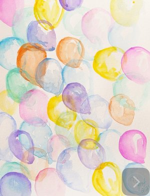 Balloons Going Northwest by janet lapelusa (2023)