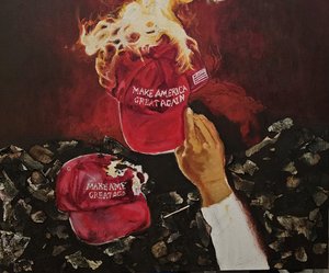 Maga Burning  by Qiana M Davis (2025)