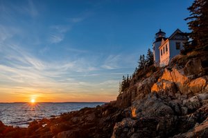 Bass Harbor Head Lighthouse by Debbie Warner