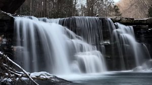 Mill Creek Falls of Hawks Nest by Michele Gara