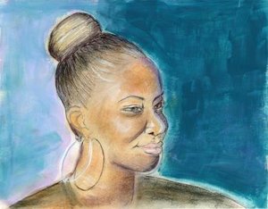 Girl with Hoop Earrings by Charla Perry (2026)