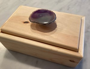 Small solid wood box, perfect for keepsakes, remote controls, keys, jewelry.   by robert portney