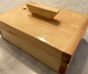 Small keepsake and whatnot storage, with Shellac finish  by robert portney
