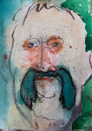Green Moustace Man by Richard Kerrigan