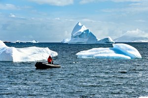 Scott Capen Antarctica Zodiac Driver by Scott Capen