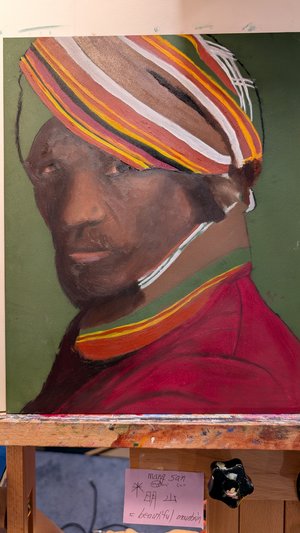 39 Sudanese Man by Michael Stone