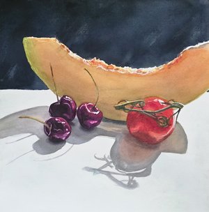 Fruit still life by Stacey Diem (2026)