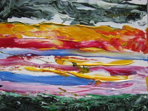 Davis Dreamy Sunset acrylic 900 18x24x1 by Harold Davis (2026)