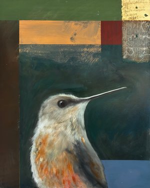 Rollins Hummingbird oil on panel 600 20 x 16.jpg by Susan Rollins (2026)