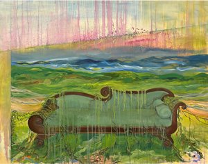 Rollins Fusion oil on canvas 2,000 38 x 50 by Susan Rollins (2025)
