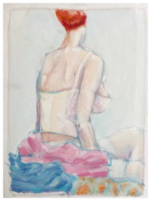 Pollard_Female Study in White_Oil _800 by David Pollard (1990)