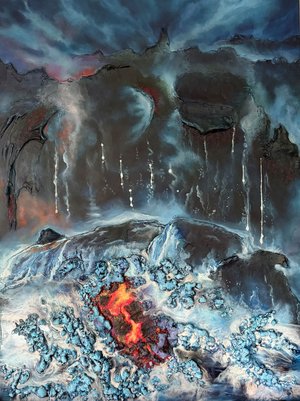 Askenazy Edge of Becoming — Water Acrylic Resin Molding Paste Construction Foam 4000 36x48 by Svetlana Askenazy (2026)