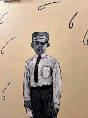 Rain and Postal Boy DETAIL by Christopher Fraser (2026)