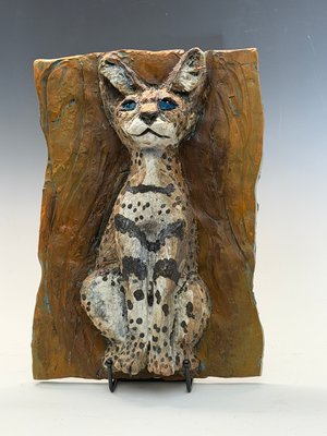 Serval Portrait by Peggy Albers