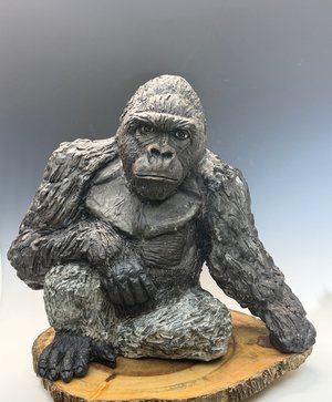 Western Lowland Silverback Gorilla by Peggy Albers