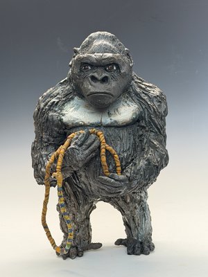 Silverback Sanctity of Origin 16"x9"x6" by Peggy Albers