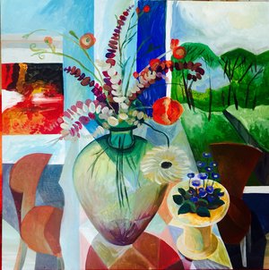 Still Life with Landscape by Olga Sheyn (2000)