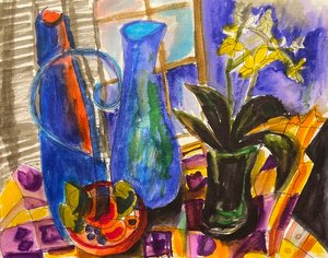Still life with orchids  by Olga Sheyn (2024)