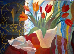 Still Life, tulips  by Olga Sheyn (2001)
