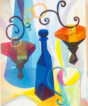 Blue bottle by Olga Sheyn (1992)