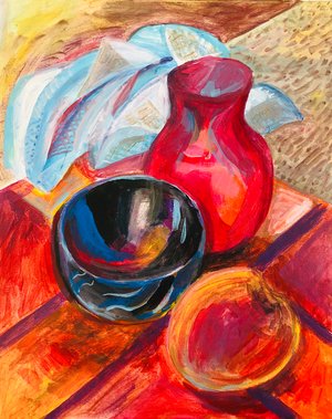 Still life Peach by Olga Sheyn (2016)