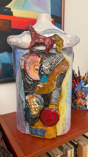 Decorative Vase Roshgashana by Olga Sheyn