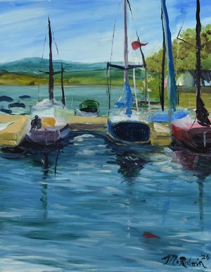 Waiting at Ithaca Yacht Club by Meghan Raboin