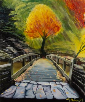 Fall at Buttermilk Bridge by Meghan Raboin (2024)