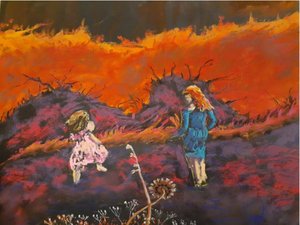 Sisters in a Field by Kate Wheeler (2025)