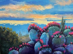 Desert’s Evening Bloom by Beverly Carlson-Bradshaw