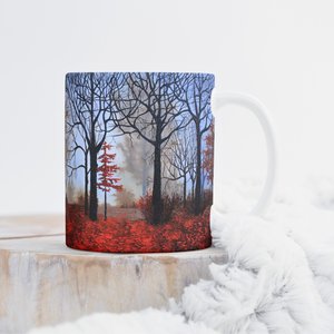 Fall Mist Mug by rupali kumbhani (2026)
