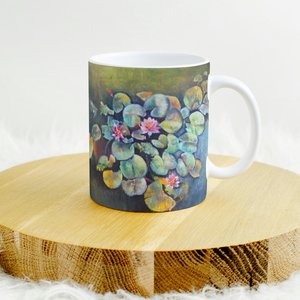 Water lilies in Spain Mug by rupali kumbhani (2026)