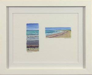 Duxbury beach diptych by Chad Crume (2025)