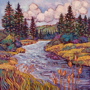ns_Powder-River-Teasle_30x30x1 by Maia Leisz (2025)