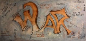 War of Words 48X24X1 1 by Anne Barrington (2026)
