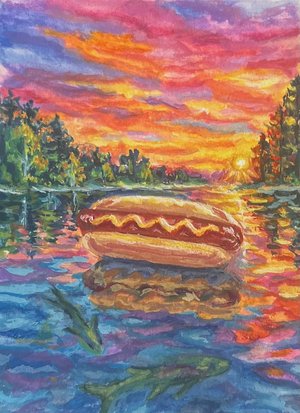 Landscape with Frankfurter by Jennifer Rivera