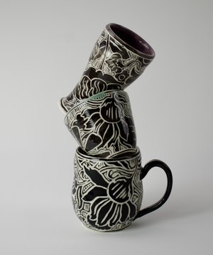 Mug/Cup Stack by Madison Moreno