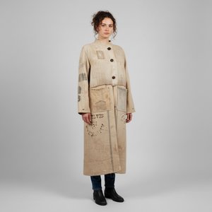Feed-sack coat by Robin Timpson (2026)