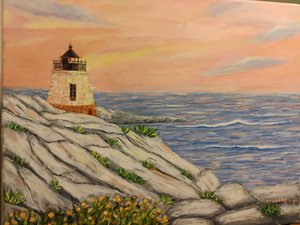 Newport Lighthouse by Carolyn McAdams