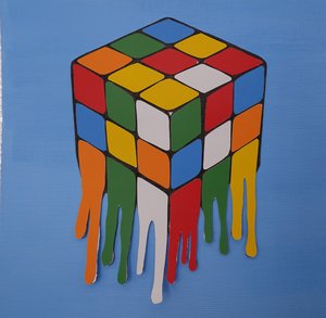 Melting Rubik's Cube by Daniel Menezes
