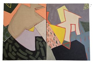 Untitled diptych #2 by Allan Greller (2026)