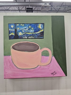Cafe Terrace at Night by Beth Cornell