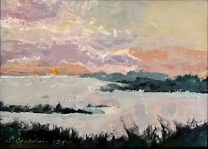 "Sunrise on Lake Pontchartrain" by Patricia Chatelain